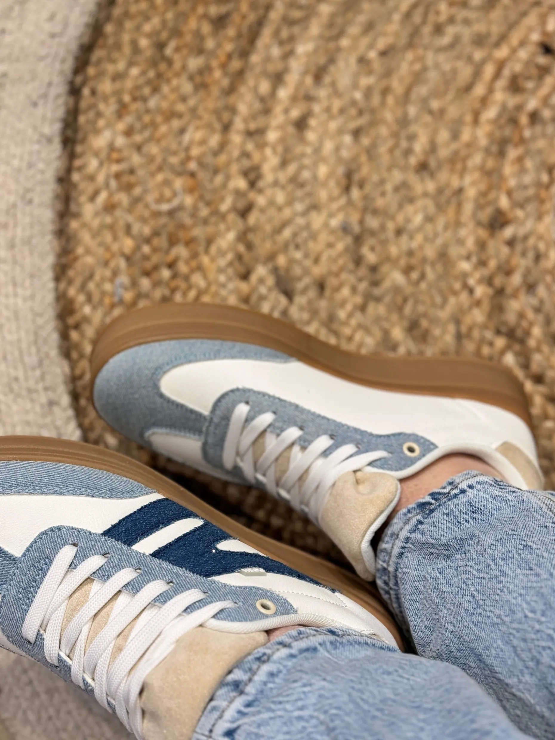 Sneakers denim with combination