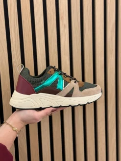 Sneakers forest/bordeaux/mushroom