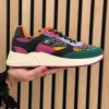 Sneakers golf green/magenta/black