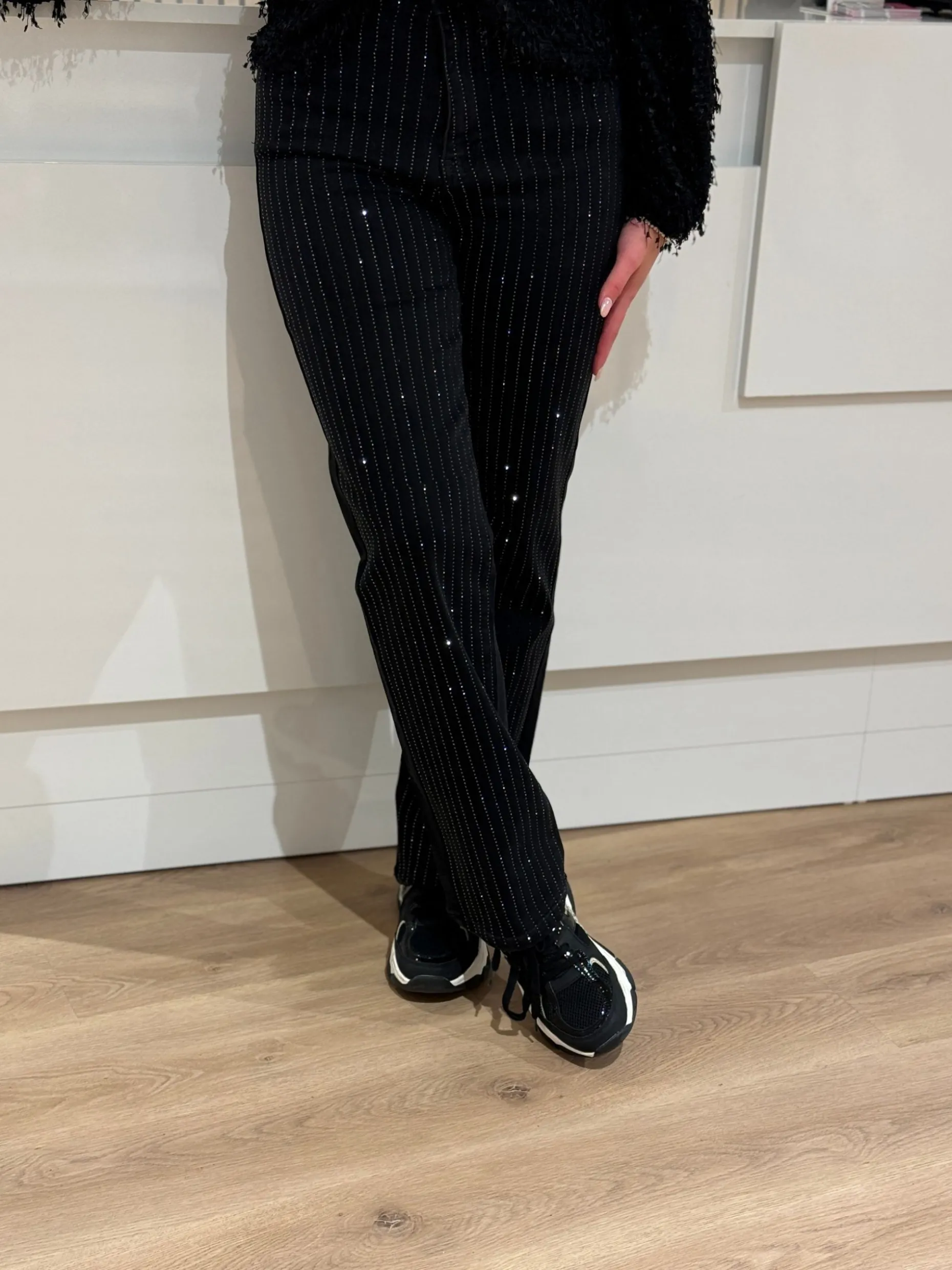 Straight jeans Lia black diamond