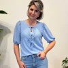 Top Ariane blauw