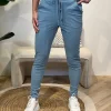 Travelstof broek Maaike smoke blue