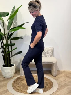 Travelstof shirt Diede navy