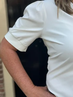 Travelstof shirt Diede off white