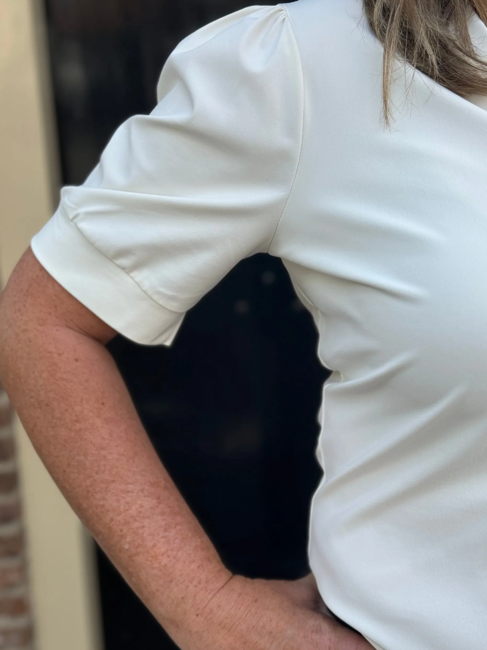 Travelstof shirt Diede off white