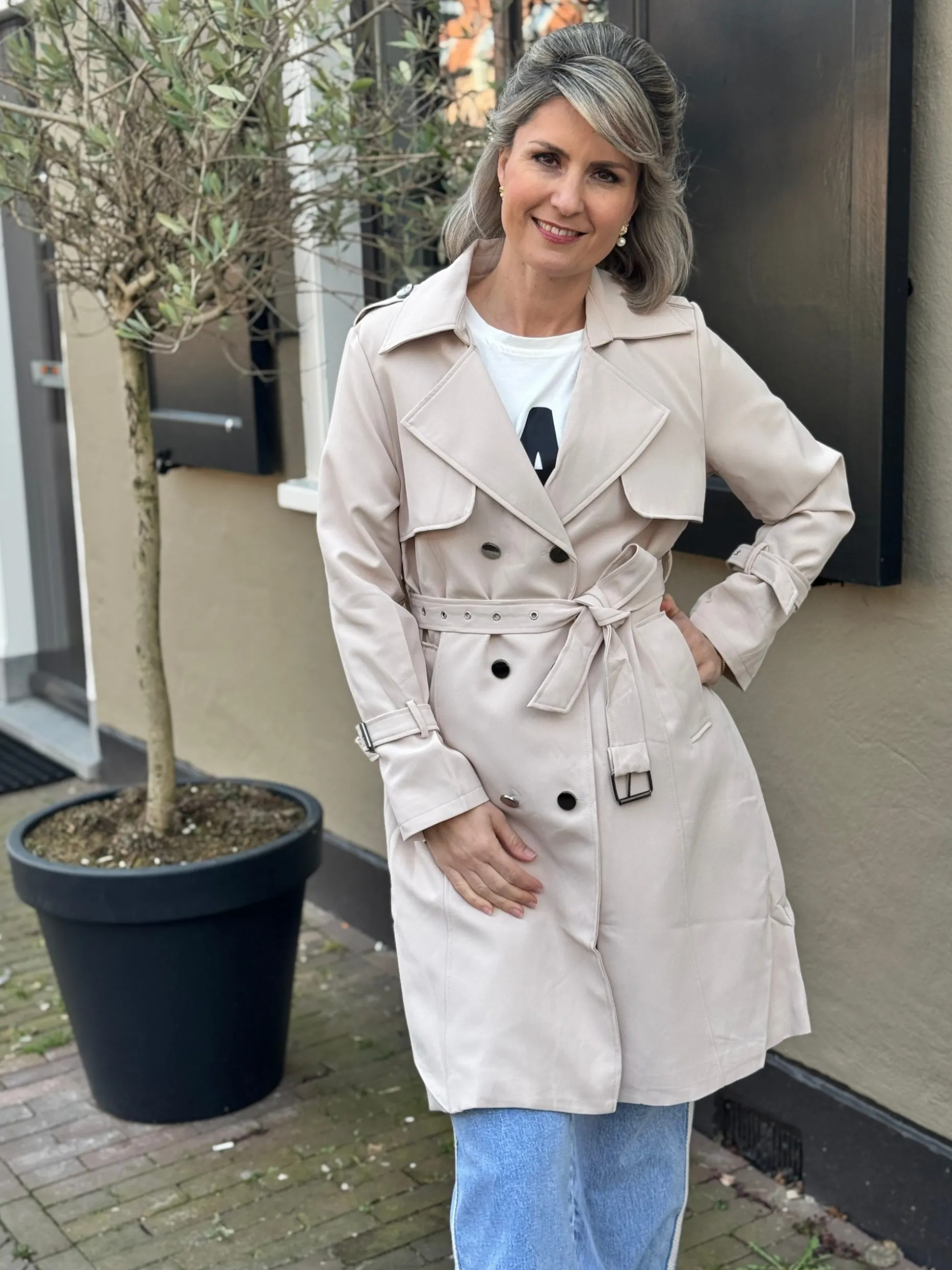 Trenchcoat Gitte beige