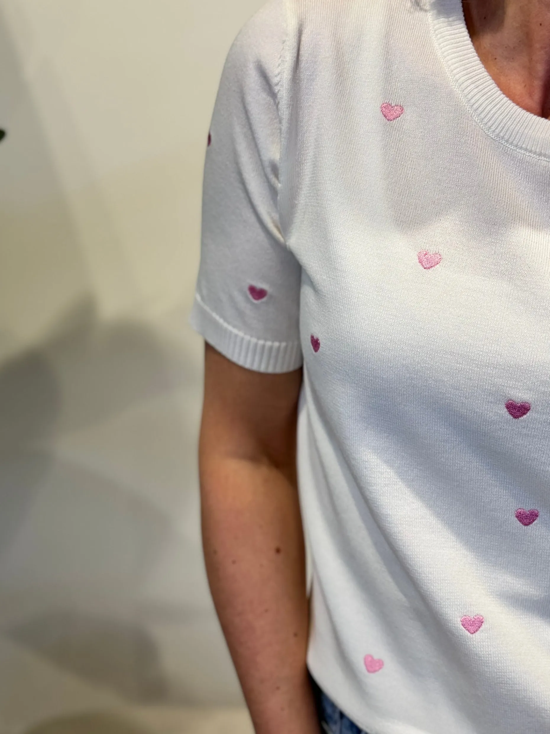 Truitje hearts roomwit/roze