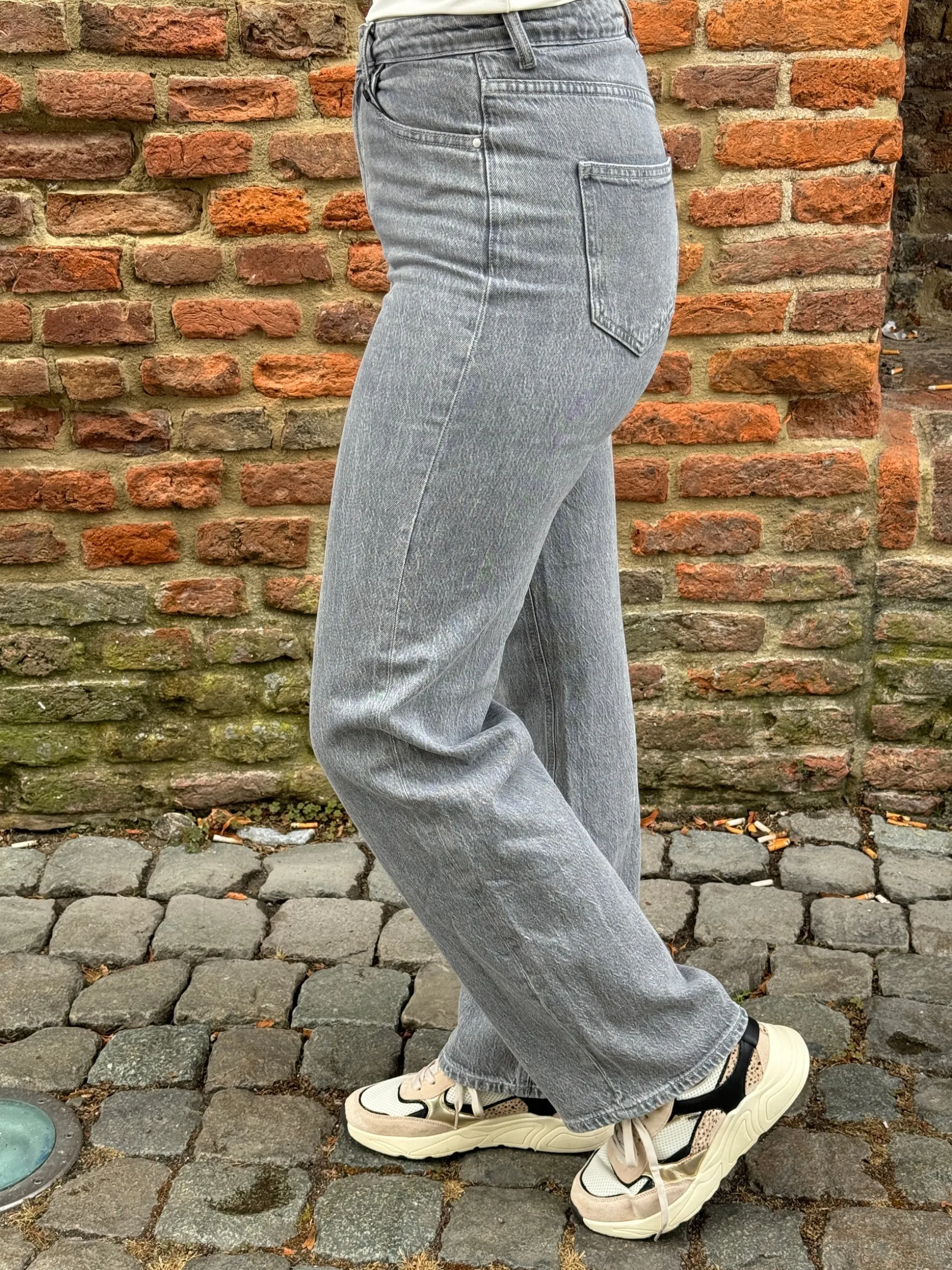 Wide jeans Tessa grijs lengtemaat 34 – Vero Moda