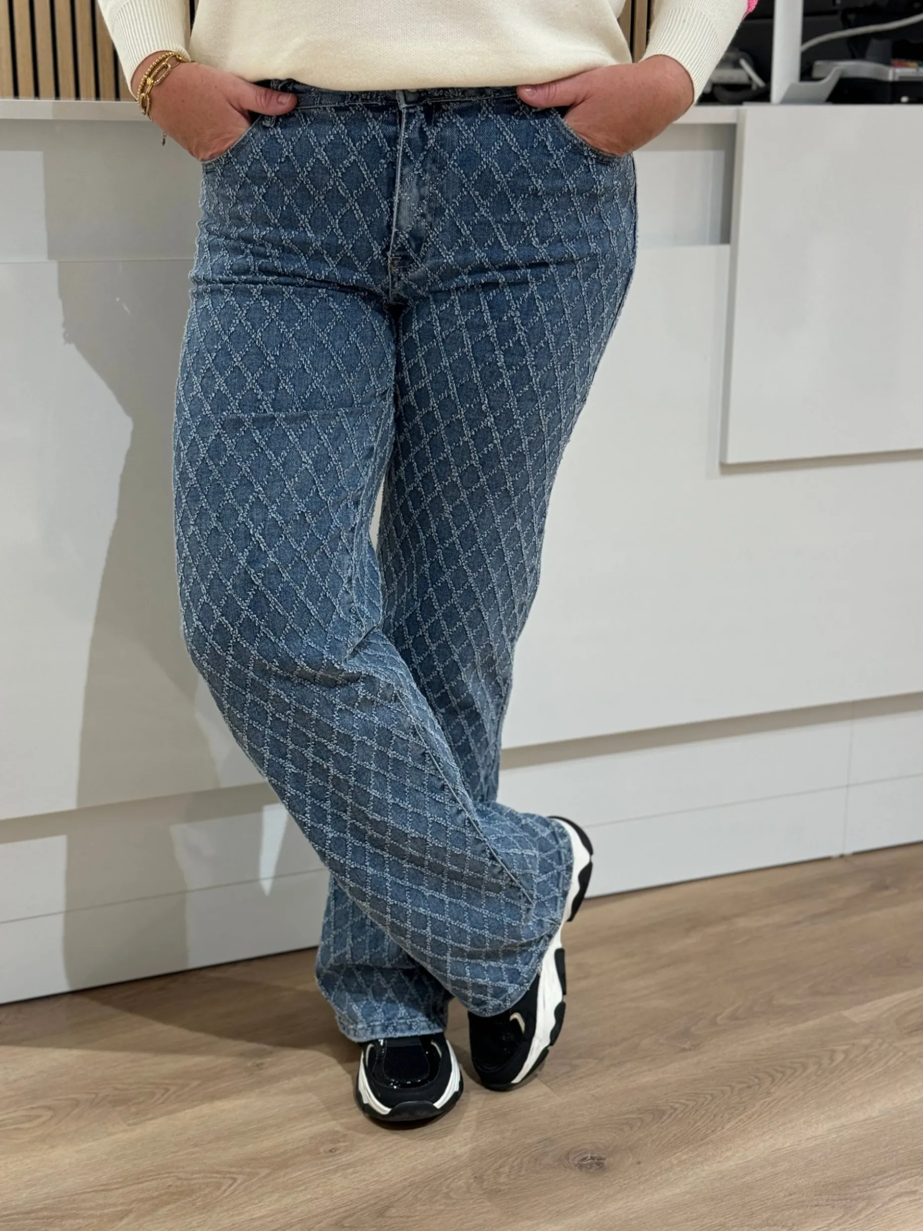 Wide leg jeans Suus medium blue