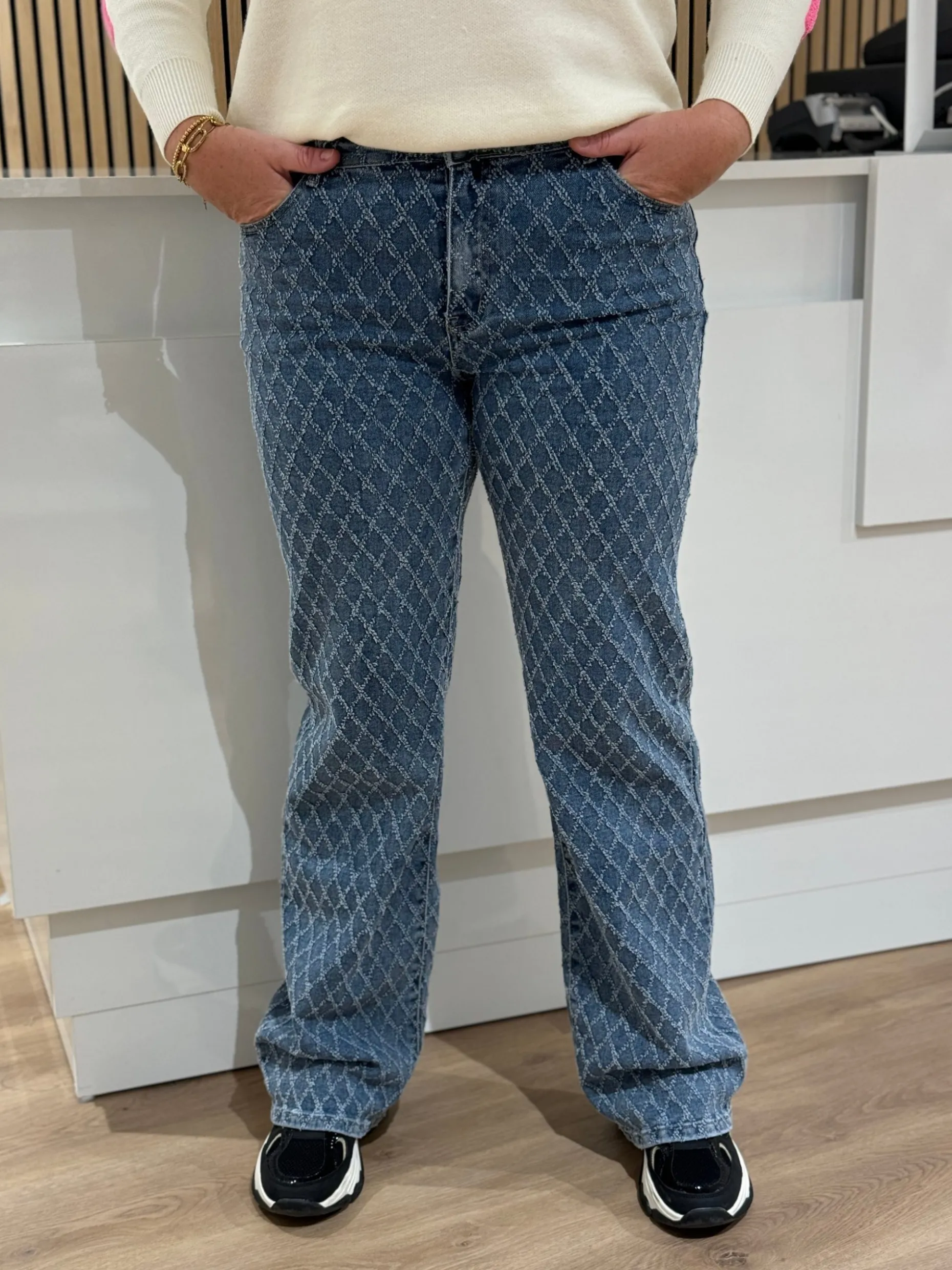 Wide leg jeans Suus medium blue